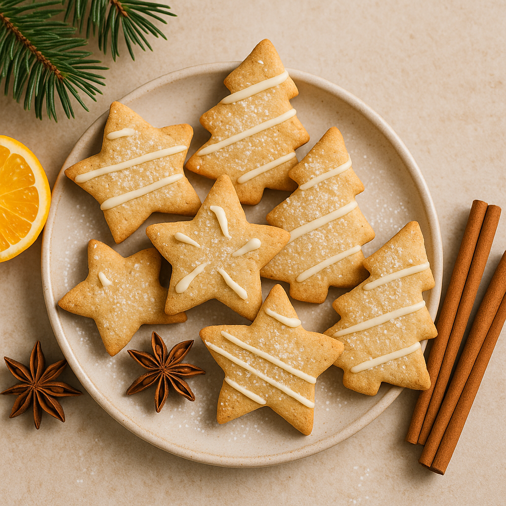 Spiced Ginger, Cinnamon & Orange Christmas Shortbread- Purextracts