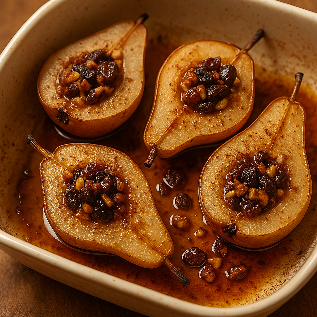 Spiced Baked Pears with Clove, Cinnamon & Honey- Purextracts