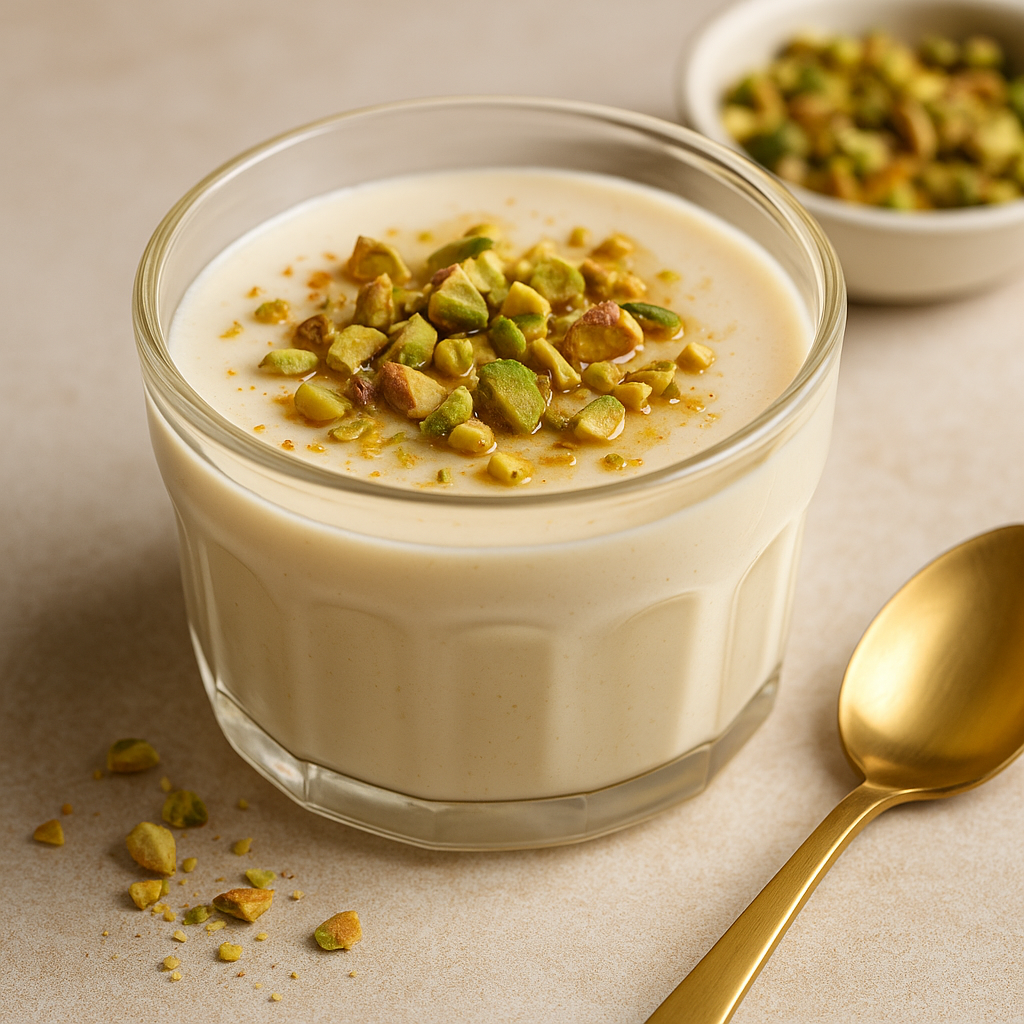 Creamy Cardamom & Pistachio Panna Cotta- PureXtracts
