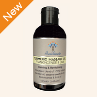 Turmeric Massage Oil - Frankincense & Lime - PureXtracts