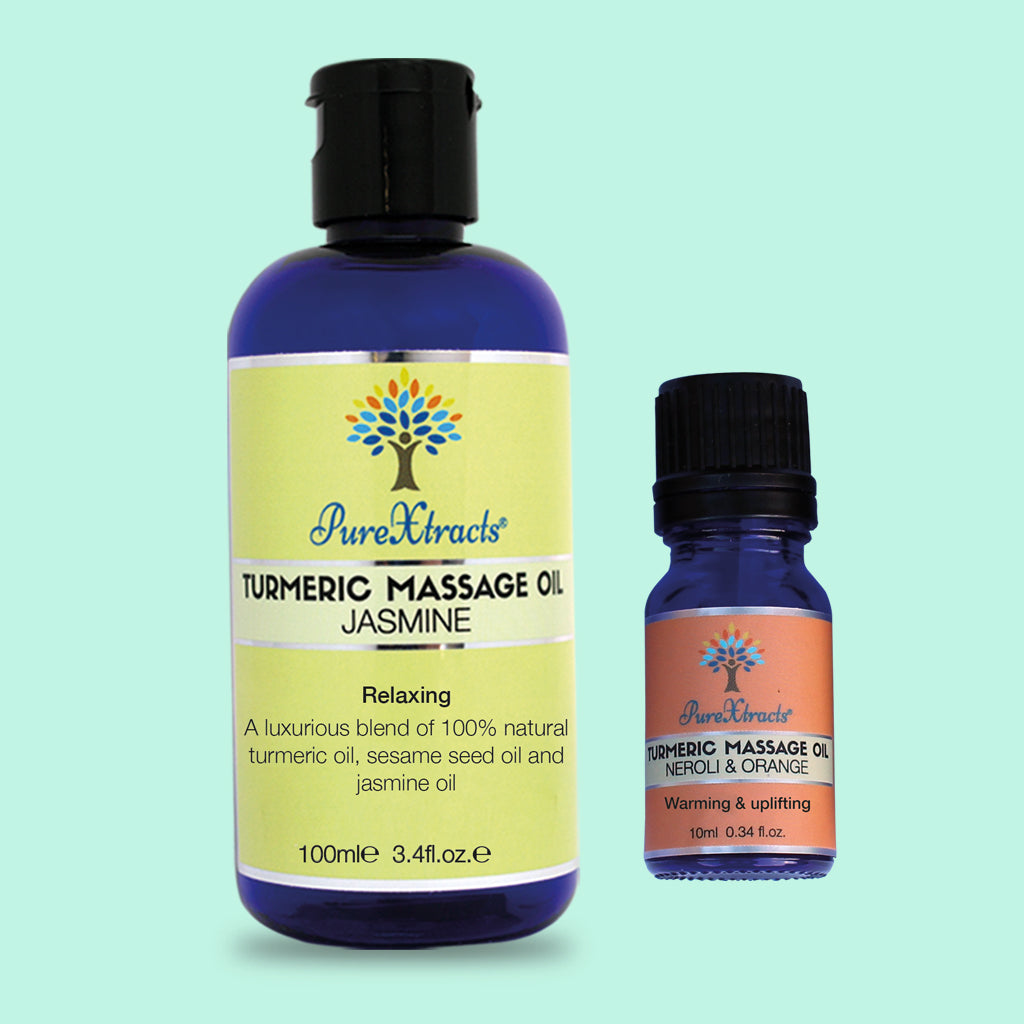 Turmeric Massage Oil - 100ml and 10ml oil together - PureXtracts