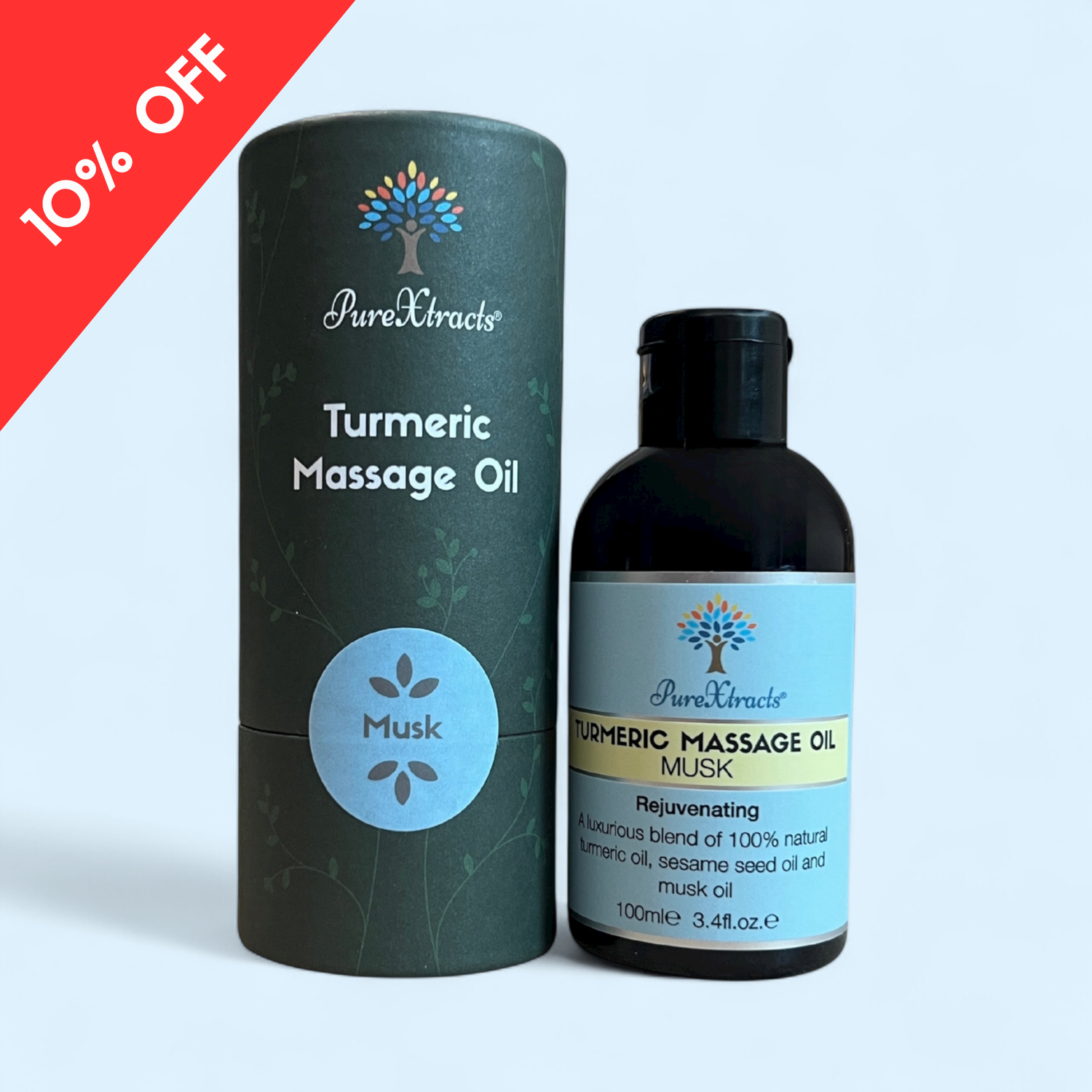 Turmeric Massage Oil - Musk - PureXtracts