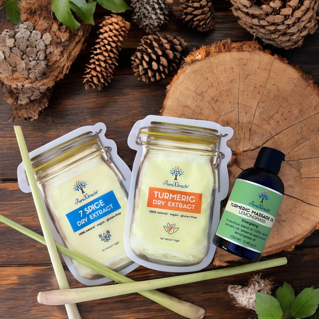 100% Natural Turmeric Massage Oils & Botanical Extracts | PureXtracts