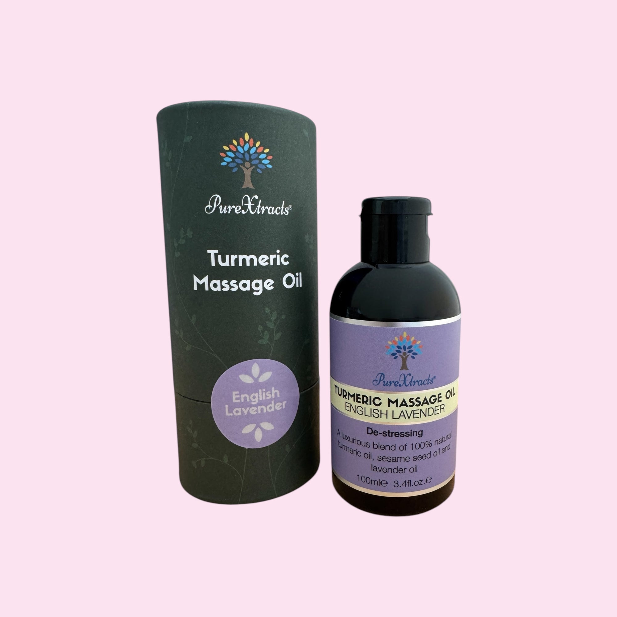 Turmeric Massage Oil with English Lavender - PureXtracts