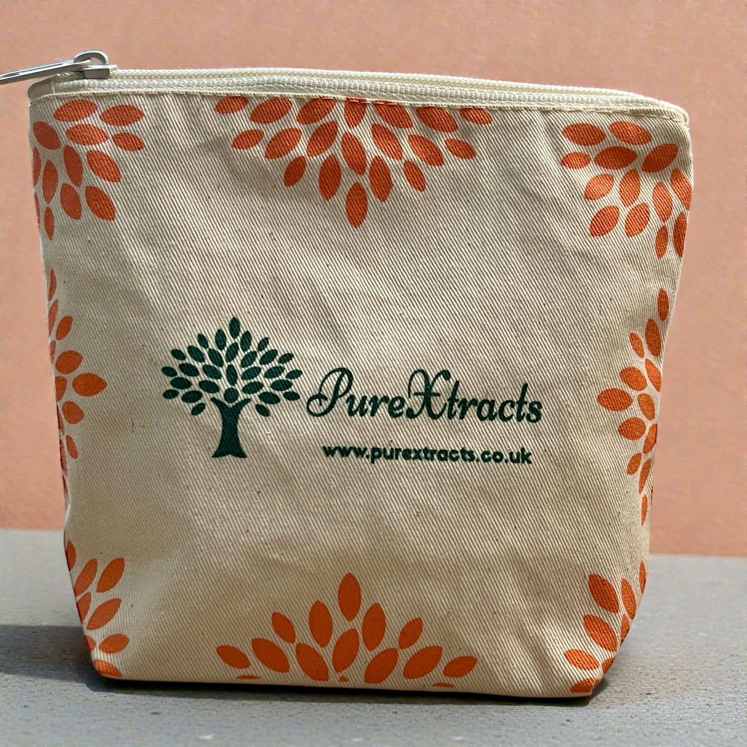 Premium cotton wash bag for travel and everyday use, compact and durable design