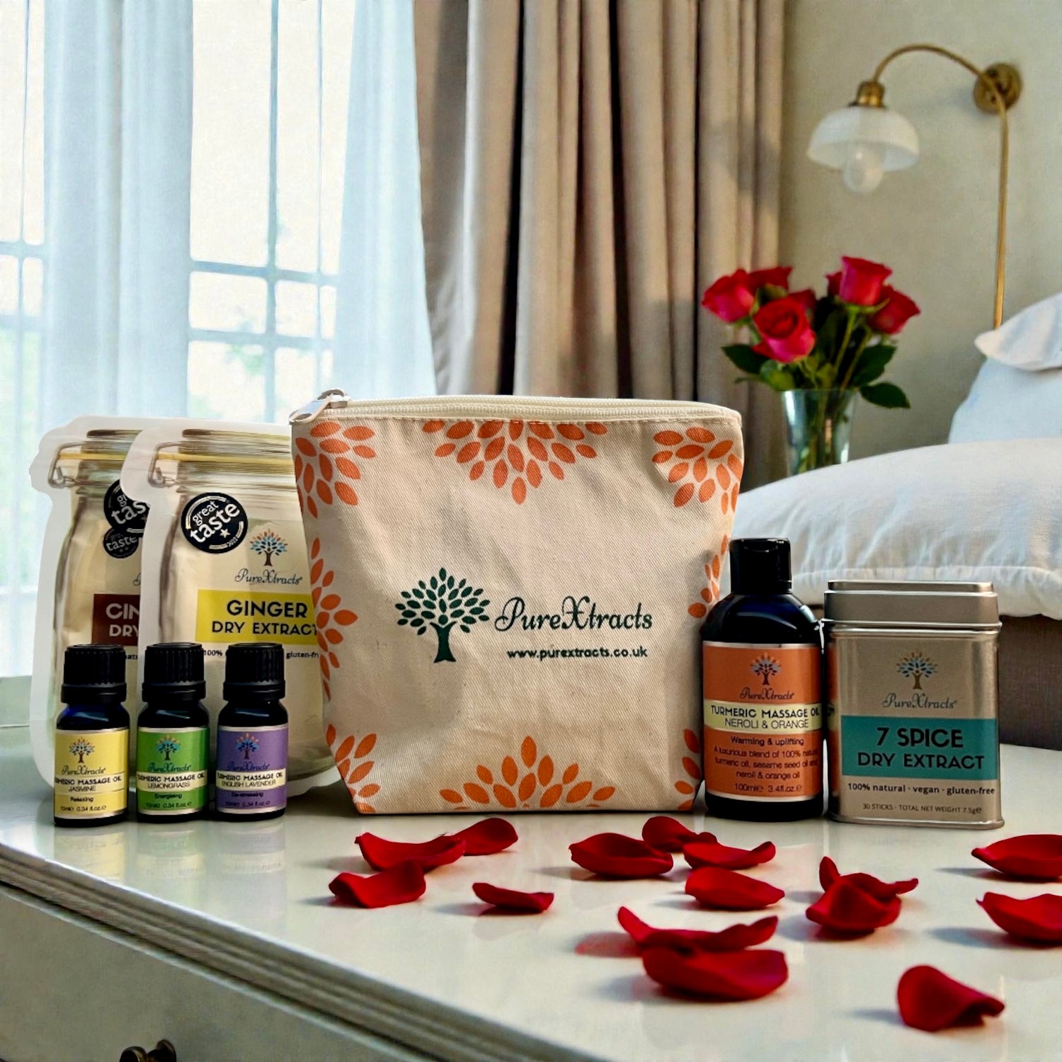 Premium cotton wash bag for travel and everyday use, compact and durable design