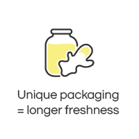 Unique packaging equals longer freshness